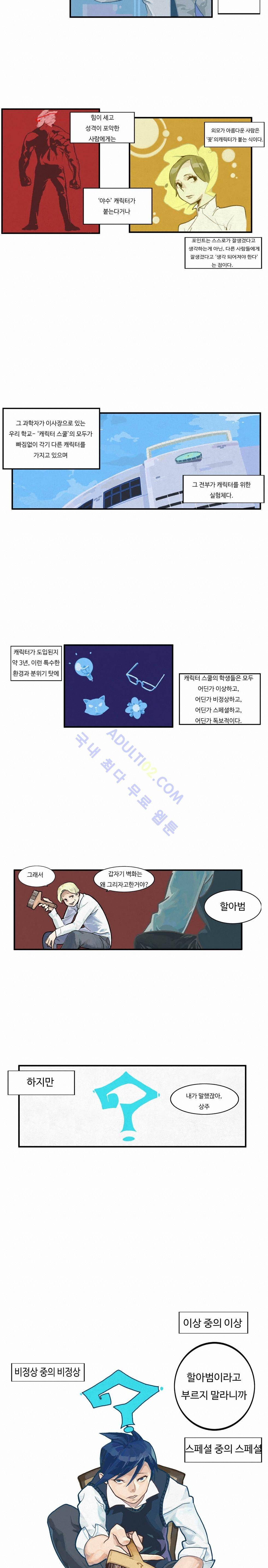 캐릭터 스쿨 1화 2