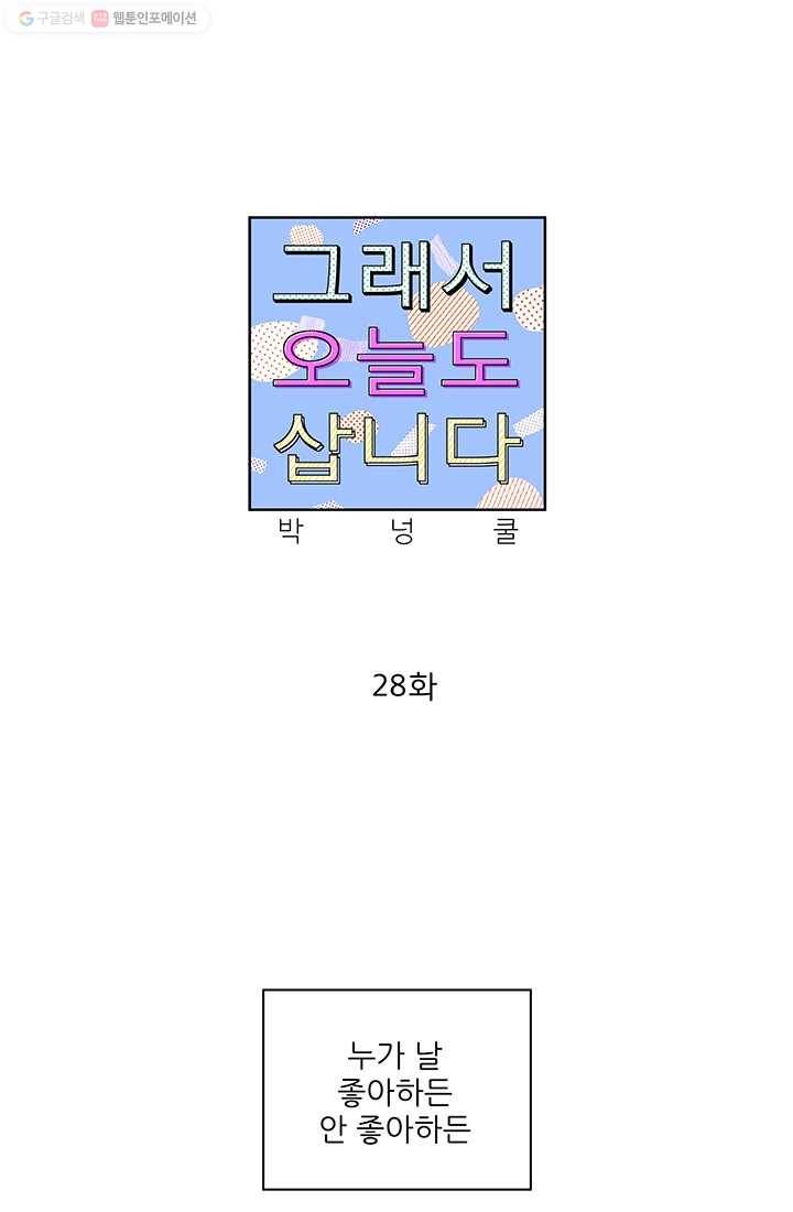그래서 오늘도 삽니다 28화 1