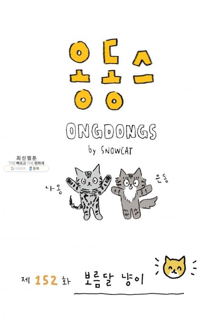 은동은동+옹동스 152화. 보름달 냥이 1