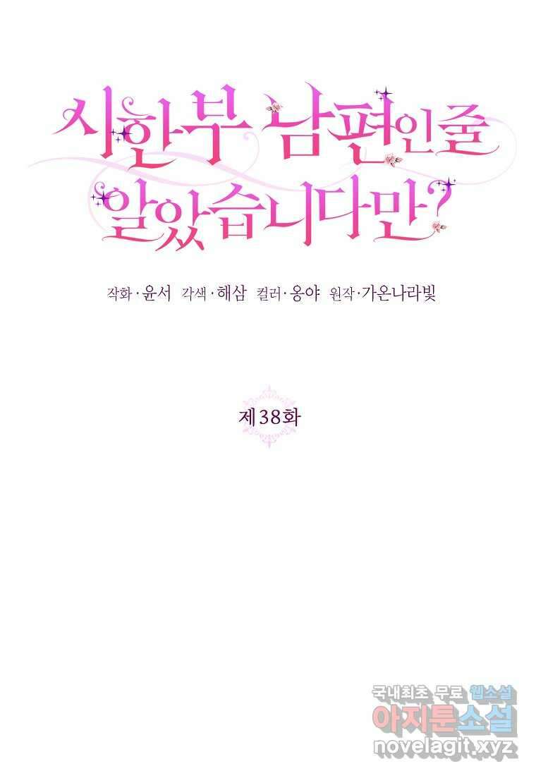 시한부 남편인 줄 알았습니다만 38화 27