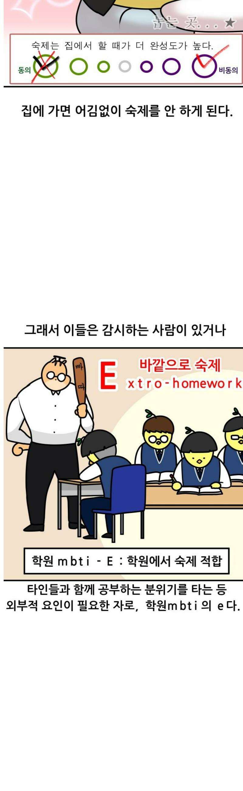 K학원 생존기 126화 - MBTI에 관하여(E와 I) 7