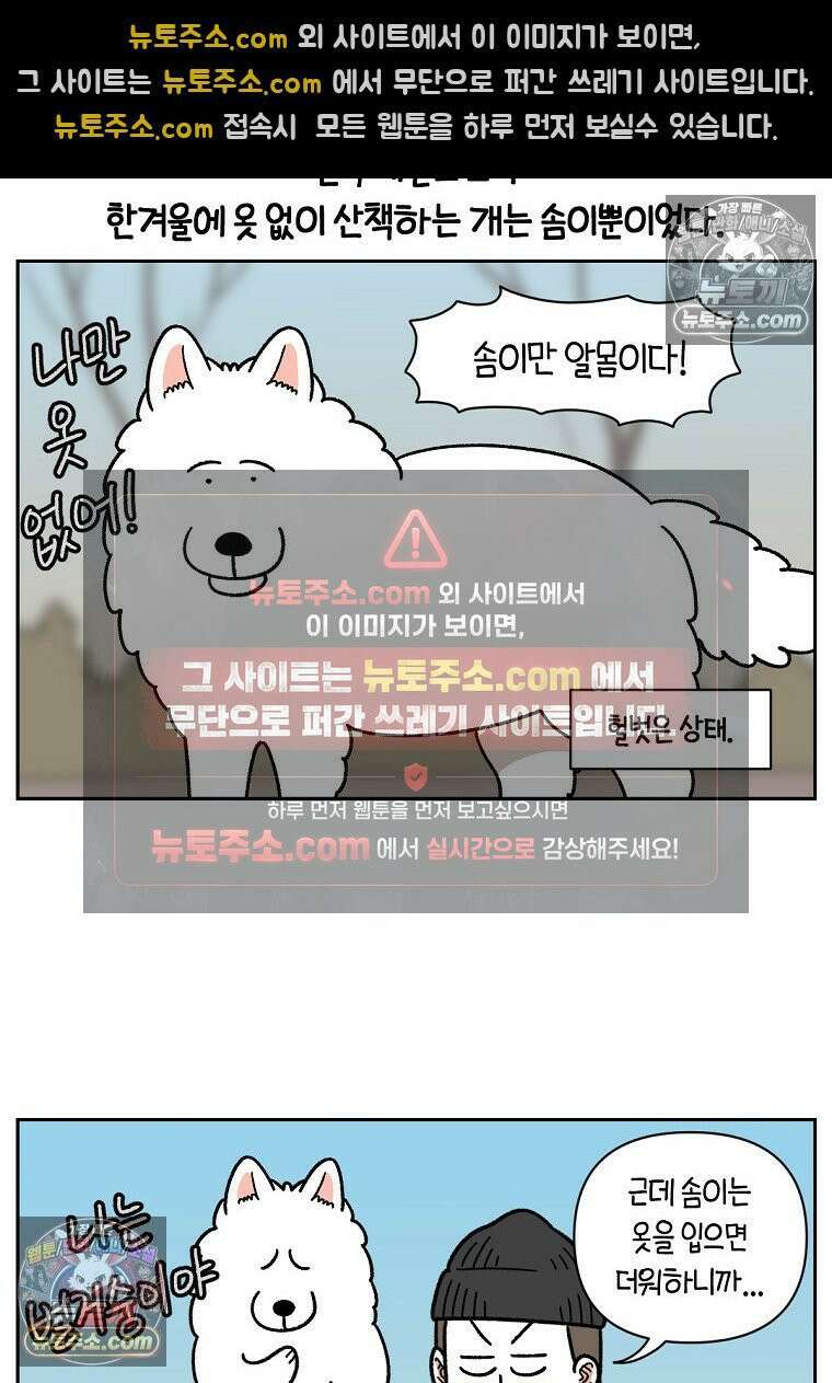 극한견주 시즌2 45화 솜이의 겨울 산책룩 4