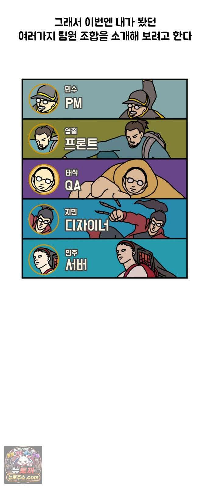 경경수의 개발만화 19화．팀조합 2